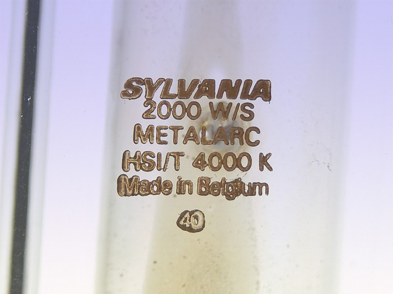 SYLVANIA 2000W/S METALARC HSI/T 4000K BELGIUM 40 FORM